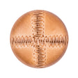 Italian Light Brown Top-Stitched Plastic Shank Back Button - 44L/28mm