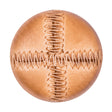 Italian Light Brown Top-Stitched Plastic Shank Back Button - 54L/34mm