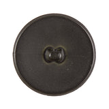 Italian Dark Green Top-Stitched Plastic Shank Back Button - 44L/28mm