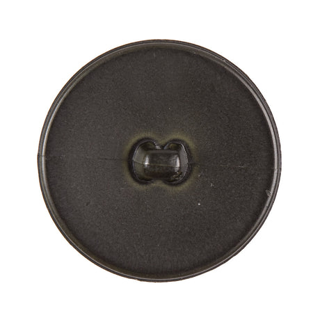 Italian Dark Green Top-Stitched Plastic Shank Back Button - 44L/28mm