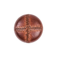 Italian Dark Brown Top-Stitched Plastic Shank Back Button - 36L/23mm