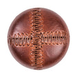Italian Dark Brown Top-Stitched Plastic Shank Back Button - 54L/34mm