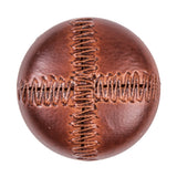 Italian Dark Brown Top-Stitched Plastic Shank Back Button - 54L/34mm