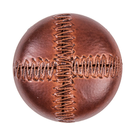 Italian Dark Brown Top-Stitched Plastic Shank Back Button - 54L/34mm