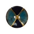 Italian Blue Coconut Button - 40L/25.5mm
