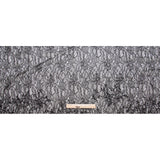 Jet Black Corded Floral Stretch Lace