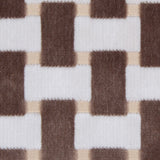 Pewter Lattice Work Cut Velvet Home Decor Fabric
