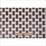 Pewter Lattice Work Cut Velvet Home Decor Fabric