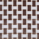 Pewter Lattice Work Cut Velvet Home Decor Fabric
