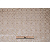 Flax Geometric Pattern Cut Velvet Home Decor Fabric
