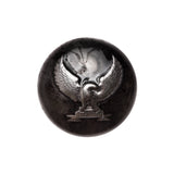 Italian Silver Metal Shank Back Button - 32L/20mm