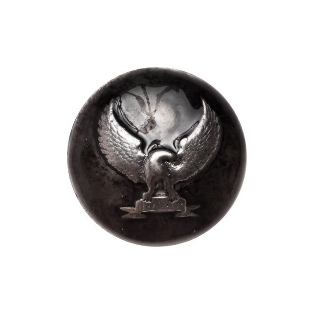 Italian Silver Metal Shank Back Button - 32L/20mm