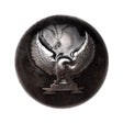 Italian Silver Metal Shank Back Button - 40L/25.5mm