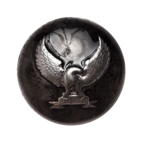 Italian Silver Metal Shank Back Button - 40L/25.5mm