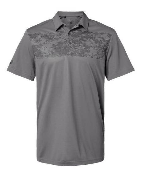 Adidas Men's Camo Chest Print Polo