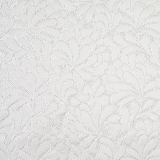 Ivory Floral Home Decor Satin Brocade