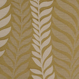 Golden Green Tone-on-Tone Leaves Satin Jacquard