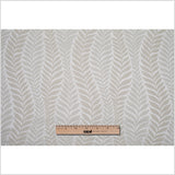 Champagne Tone-on-Tone Leaves Satin Jacquard