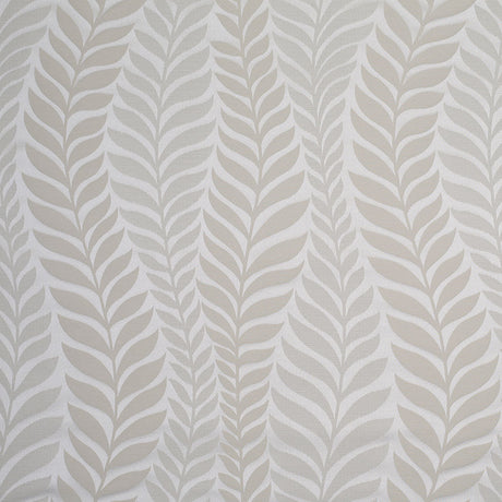 Champagne Tone-on-Tone Leaves Satin Jacquard