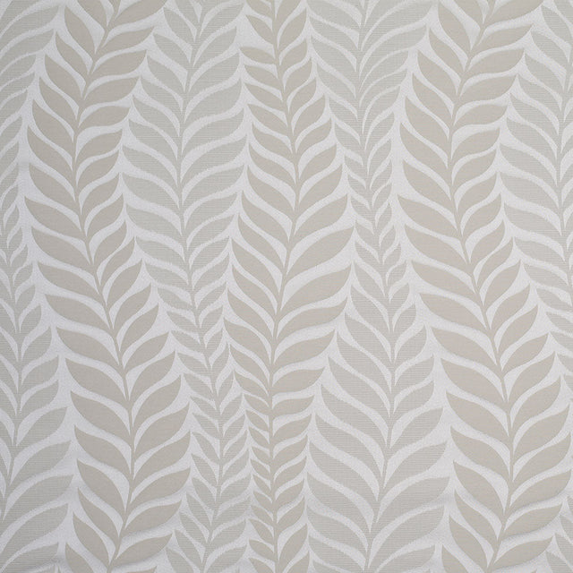Champagne Tone-on-Tone Leaves Satin Jacquard