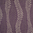 Plum and Taupe Leaves Satin Jacquard
