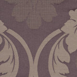 Iron Brown Floral Damask-Pattern Satin Jacquard