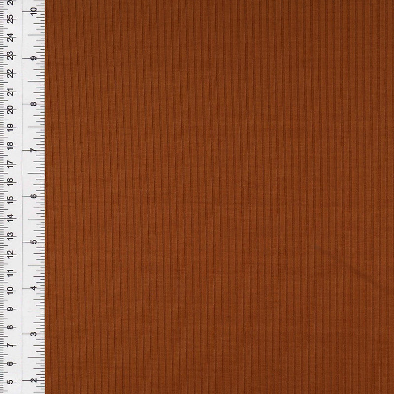 Rib Knit Solid Stretch Fabric
