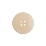 Plastic 4-Hole Button Made in Italy - 28L/18mm - Ivory Striations Dish Shaped
