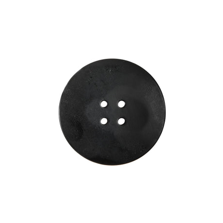 Italian Black Plastic Button - 28L/18mm