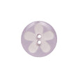 Italian Purple Floral Plastic Button - 24L/15mm