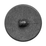 Italian Gray Wavy-Textured Plastic Shank Back Button - 54L/34mm