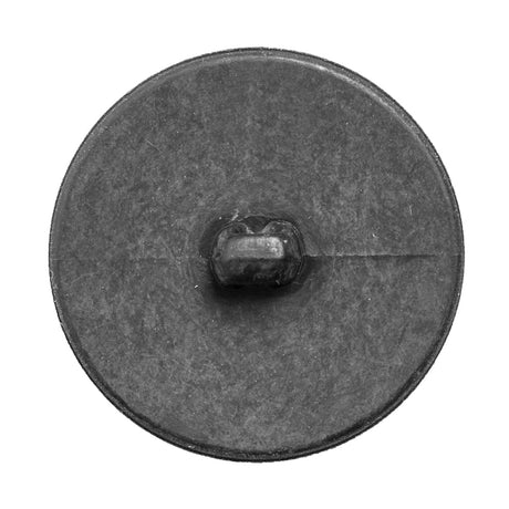 Italian Gray Wavy-Textured Plastic Shank Back Button - 54L/34mm
