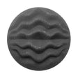 Italian Gray Wavy-Textured Plastic Shank Back Button - 54L/34mm