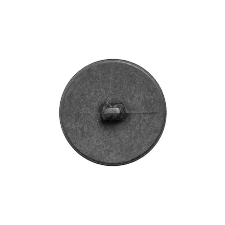 Italian Gray Wavy-Textured Plastic Shank Back Button - 28L/18mm