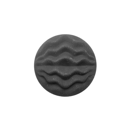 Italian Gray Wavy-Textured Plastic Shank Back Button - 28L/18mm