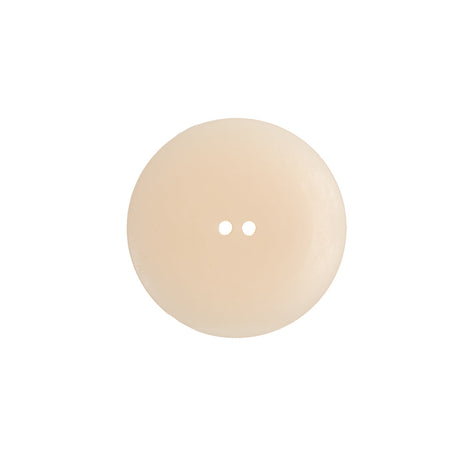 Plastic 2-Hole Button Made in Italy - 36L/23mm - Ivory Woodgrain with Ovals