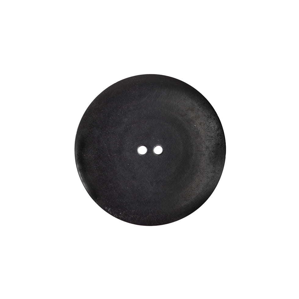 Italian Black/Silver Plastic Button - 36L/23mm