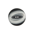 Italian Black/Silver Plastic Button - 36L/23mm