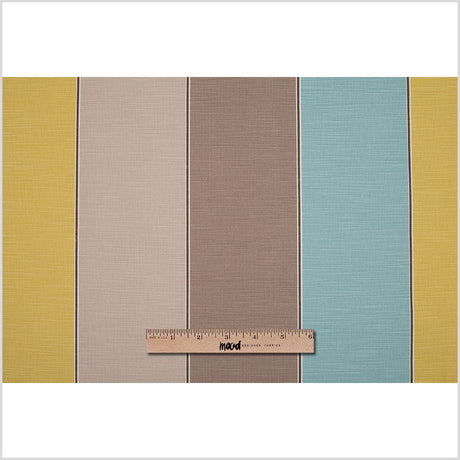 Azure Cotton Woven Wide Stripes