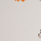 Fawn Illustrated Flowers Cotton Woven