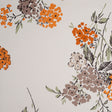 Fawn Illustrated Flowers Cotton Woven
