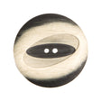Italian Greige and Charcoal Plastic Button - 44L/28mm