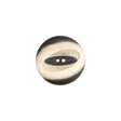 Italian Greige and Charcoal 2-Hole Plastic Button - 28L/18mm