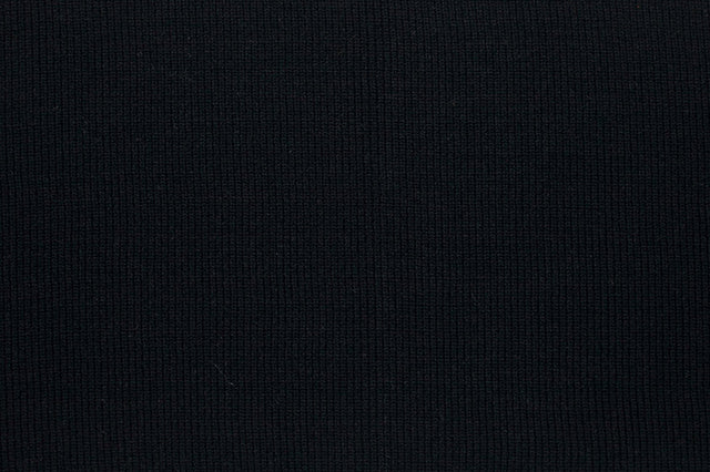 Black Stretch Nylon 6.5" x 40" Rib Knit Trim