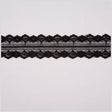 1.125" Black Raschel Lace