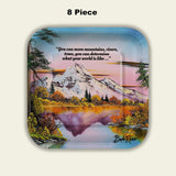 8 Count Bob Ross Classic Paper Dessert Plates Inspirational Party Supplies 7 Inch