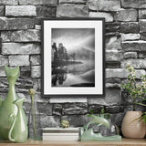 Black Frame with Mount, 16x20" – Horizontal/Vertical, No-Nail Hanging, Safe Front Protection!