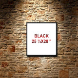 Black Multi-Photo Frame for 5 Pictures, 25 ¼ x 28" – Versatile Display with Acid-Free Mat & Easy ALFTA Hook Hanging