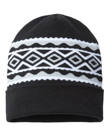 USA-Made Diamond Cuffed Beanie