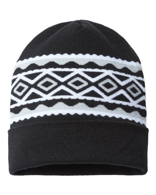 USA-Made Diamond Cuffed Beanie